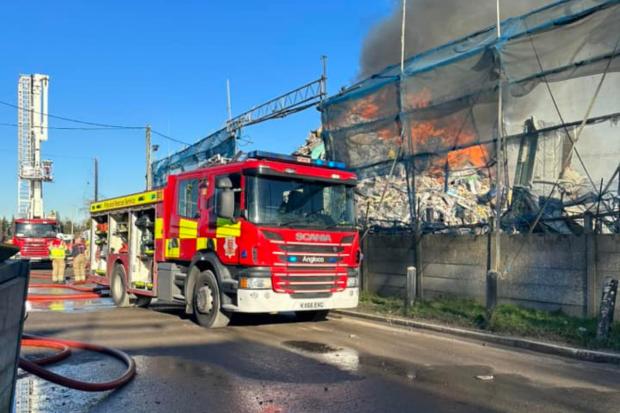 Aerial Video Shows Scale Of Burnt Mills Fire As Crews Still On Scene ...