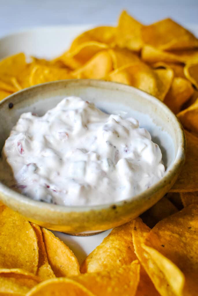 3-Ingredient Sour Cream Dip (The Best & Easy Recipe)