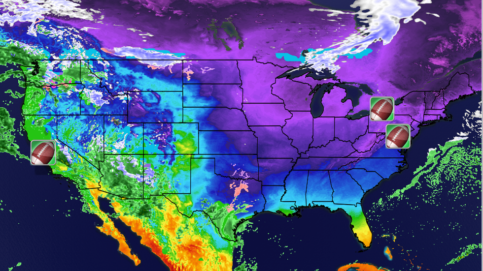 NFL Playoff Football Weather Forecasts