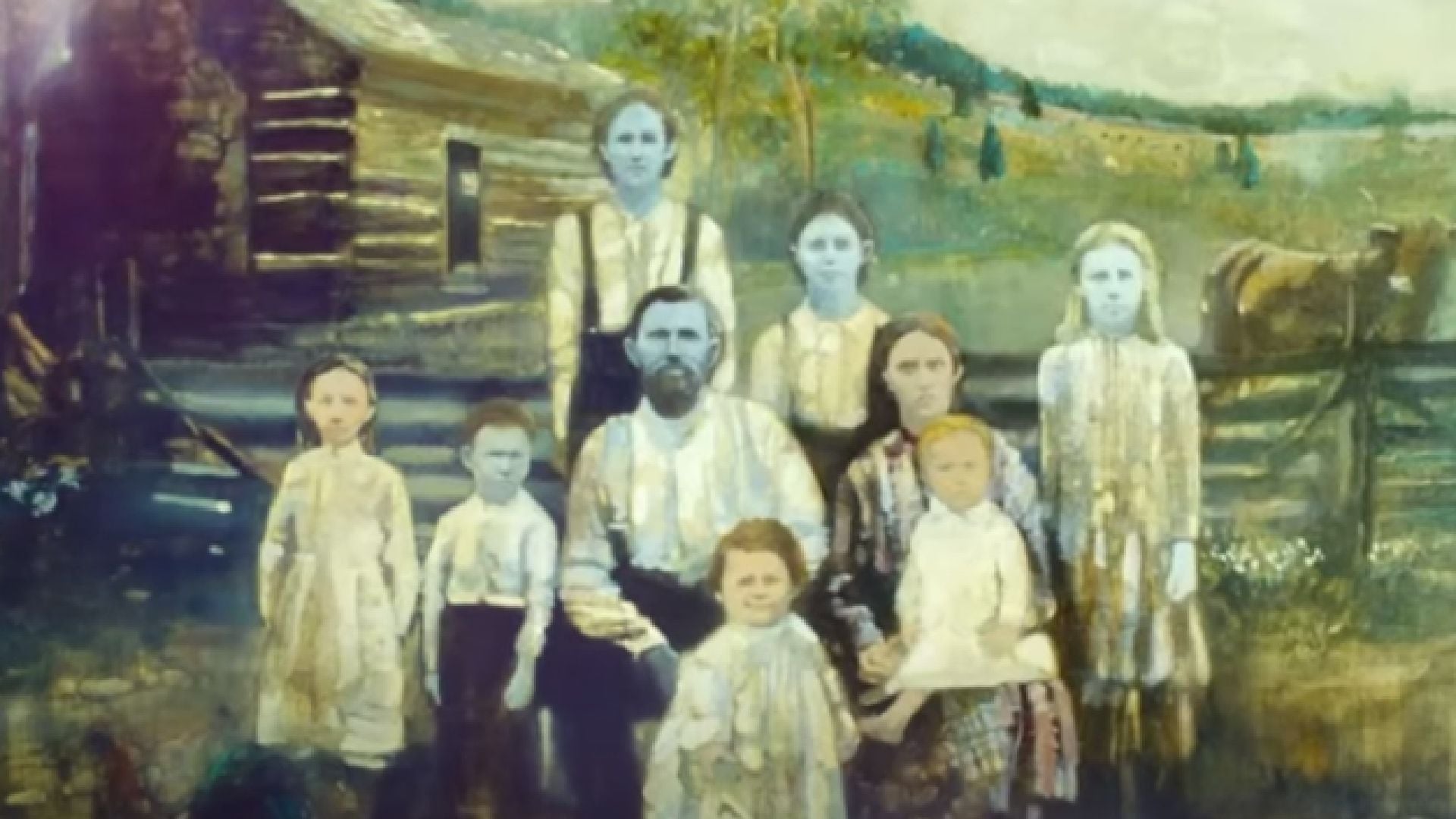 el misterio de la piel azul: una familia practicó tanto el incesto por generaciones que su piel se volvió azul