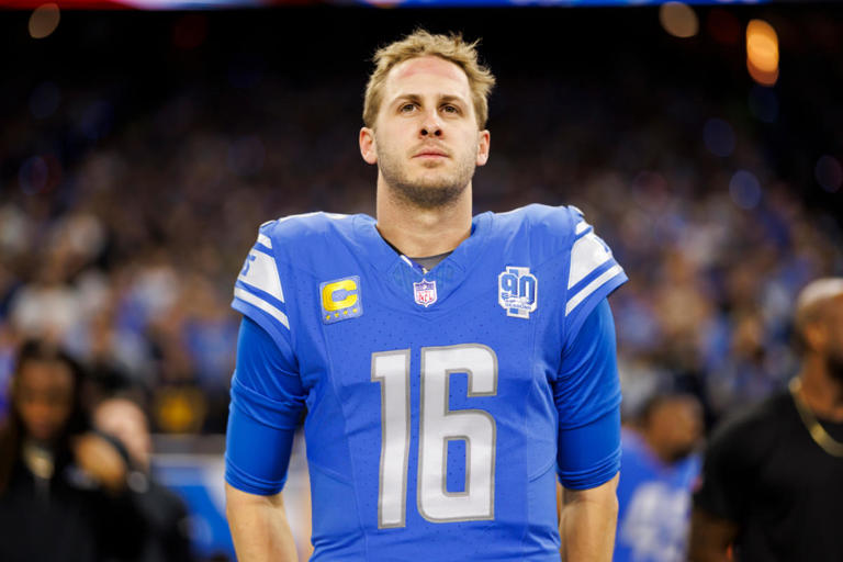 No. 16 Detroit Lions quarterback Jared Goff / Credit: Getty Images