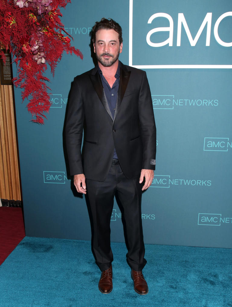 Skeet Ulrich looked handsome in this fitted black suit at the 2023 AMC Networks UpFront in New York City on April 18, 2023.