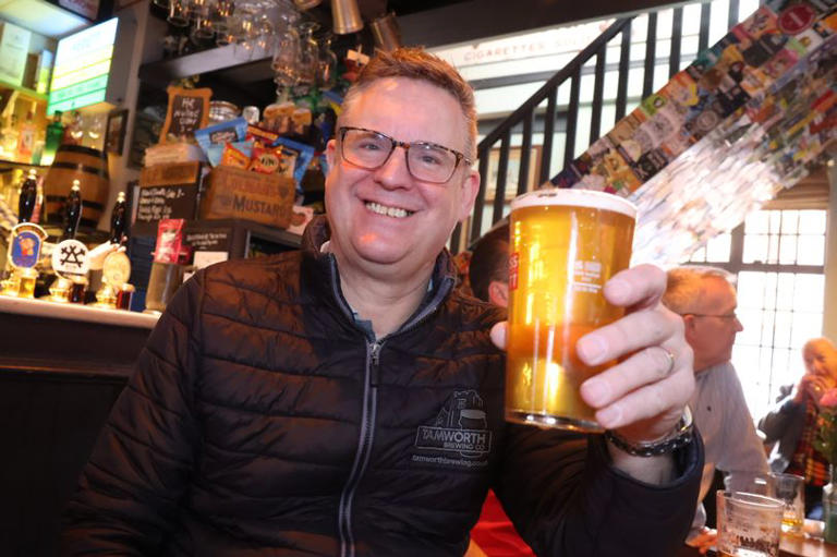 George Greenaway, proprietor of The Tamworth Tap, Market Street, Tamworth, Staffordshire, which has been named CAMRA’s National Pub of the Year in 2022 and 2023