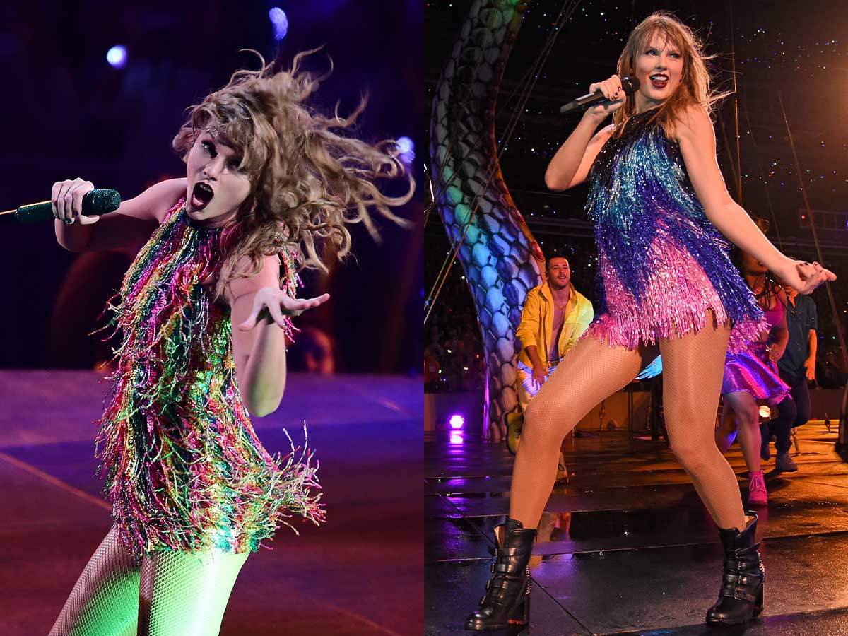 <p>We also can't believe Taylor didn't pay homage to any of the rainbow fringe dresses she rocked on stage during the <em>Reputation </em>tour.</p> <p>The colors would've fit in perfectly with the Eras Tour theme, but with all the costume changes we can't complain. Mother keeps us fed!</p>