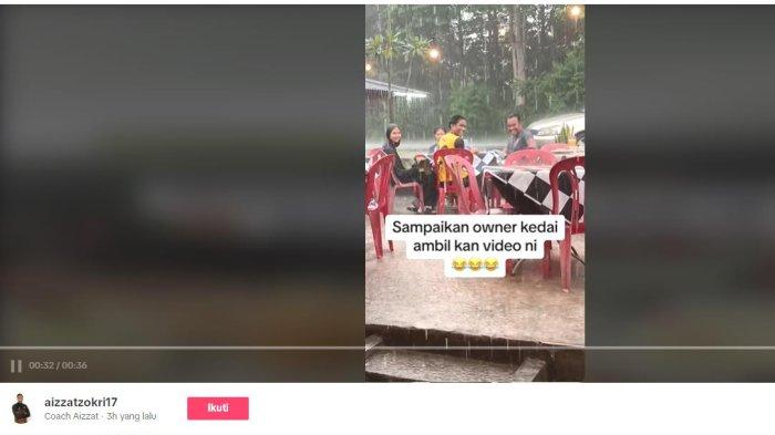 berita viral demi tak bayar makan sekelompok anak muda rela hujan-hujanan