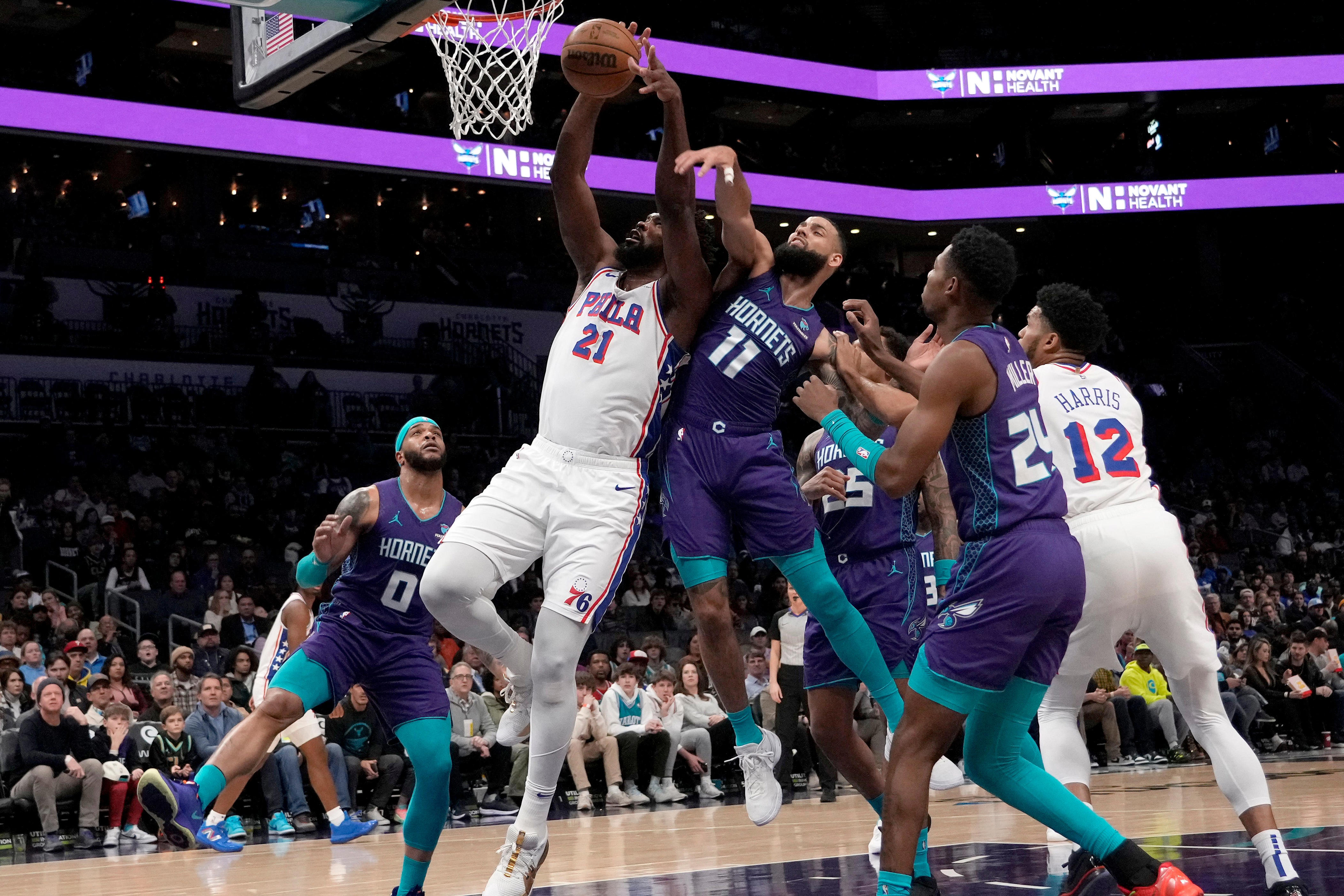 Player Grades Joel Embiid Leads Sixers To Tough Road Win Over Hornets