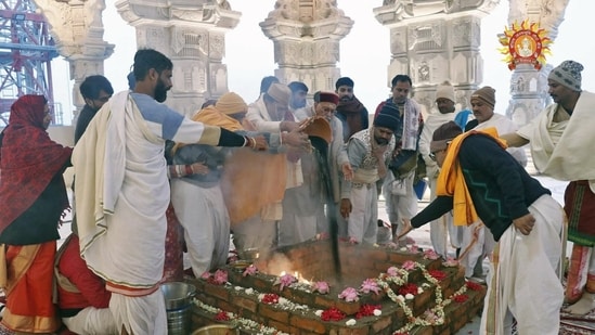 pran pratishtha day 6: ram lalla idol to undergo ceremonial bath with medicated water