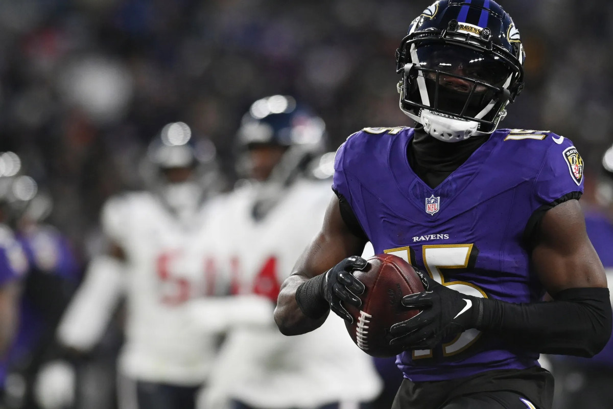 Ravens Nelson Agholor Scores First Career Playoff TD vs. Texans