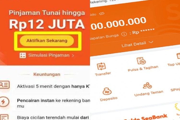 Bunganya Lebih Kecil Dari Spinjam Berikut Cara Pengajuan Pinjam Uang Di Seabank Limit Sampai Rp 3117