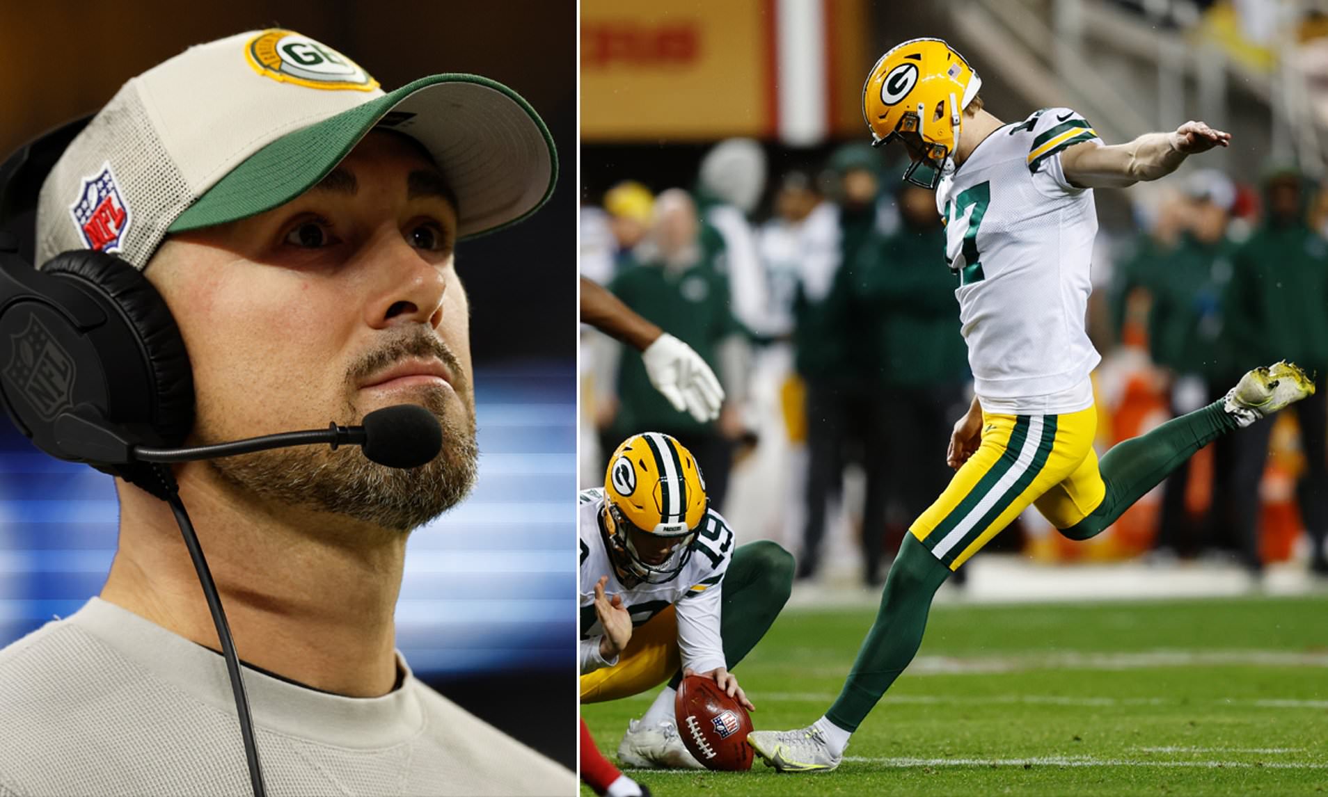 Packers Coach Matt LaFluer Admits 'praying' For Kicker Anders Carlson