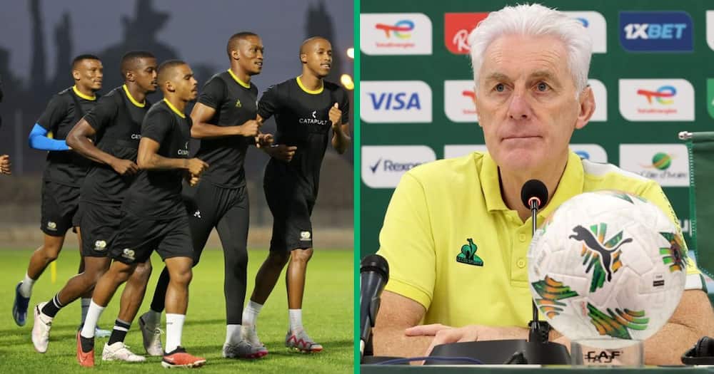see hugo broos' analysis on bafana bafana's afcon knockout stages hopes