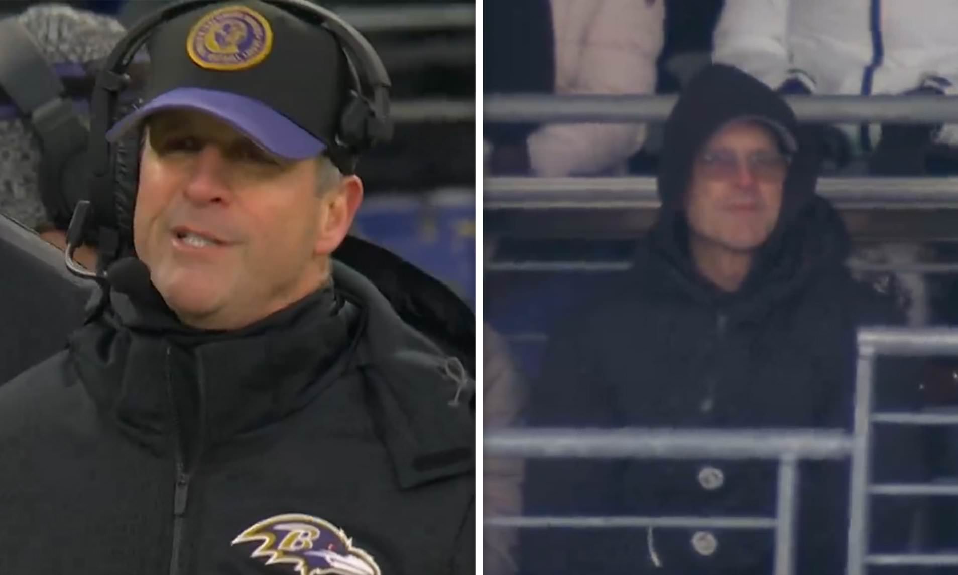 Jim Harbaugh Supports Brother John In Ravens' Divisional Playoff Game