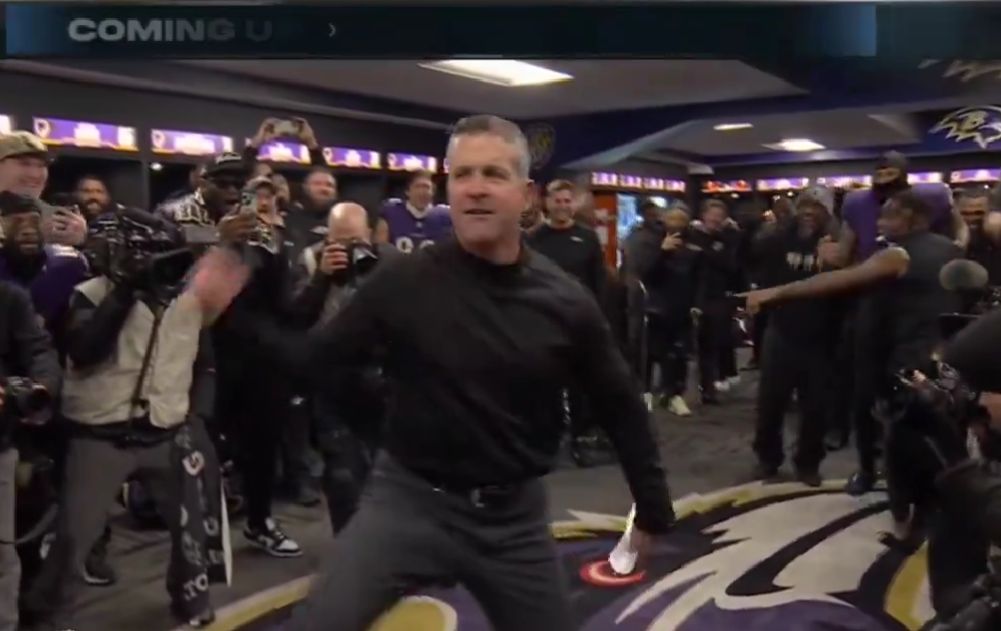 John Harbaugh's Goofy Victory Dance After Ravens Playoff Win Inspired ...