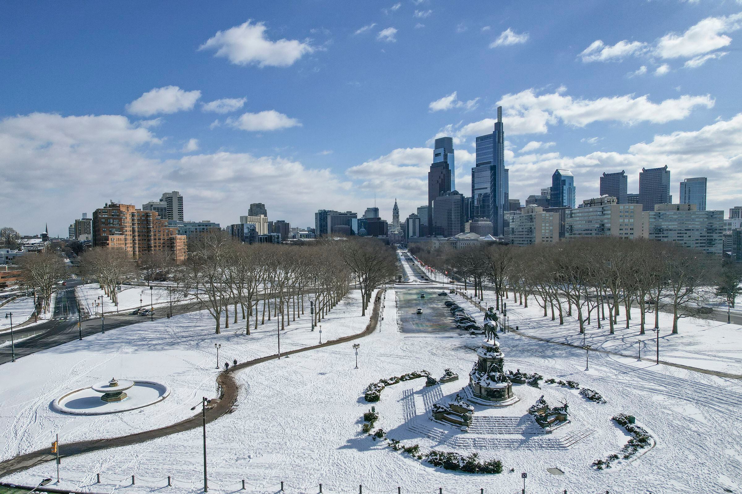 cold, snowy spell of winter is getting a surprisingly warm welcome in philly