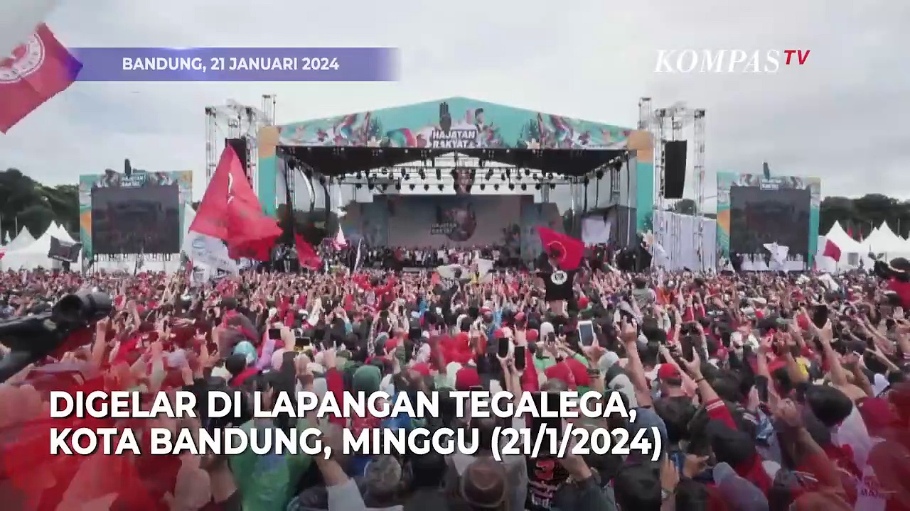 Momen Megawati Joget Bareng Kaka Slank Di Kampanye Terbuka