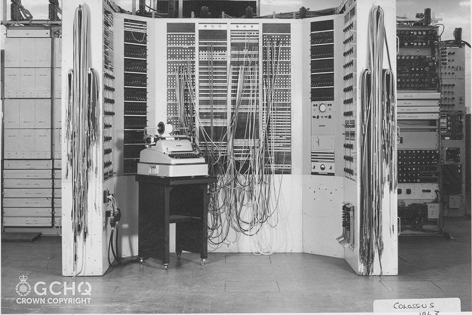 microsoft, british intelligence releases unseen images of code-breaking 'colossus' computer that helped allies win wwii