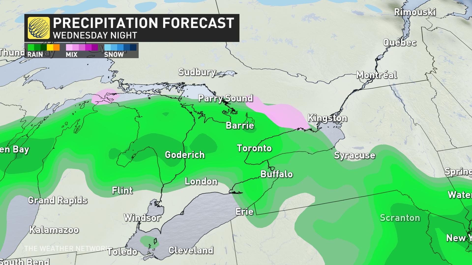 milder air returns to ontario with a burst of messy, disruptive weather