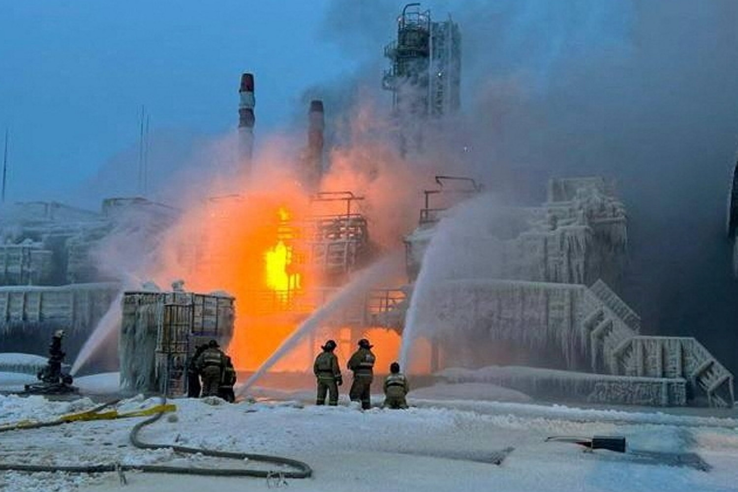 russisk naturgasterminal ved østersøen er sat i stå efter brand