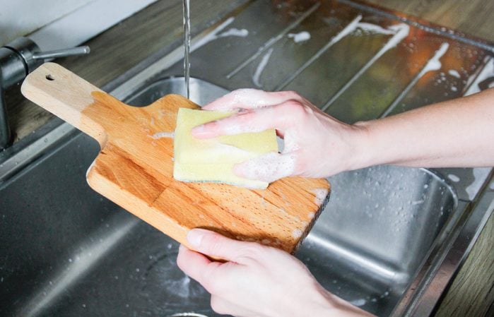 Washing Cutting Board