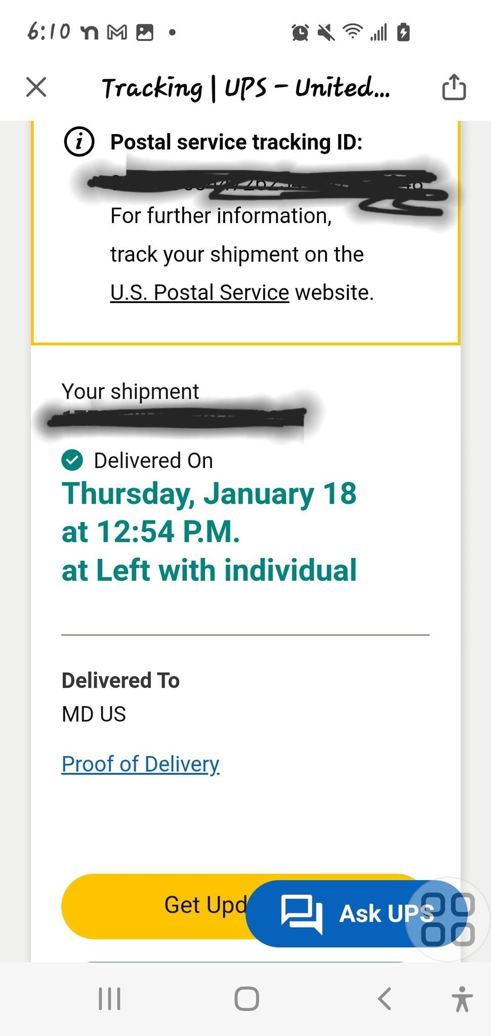 I know our UPS and USPS workers have a difficult job but Im so tired of ...