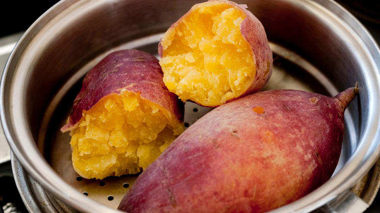 Steam Your Sweet Potatoes Whole For Fast And Easy Peeling