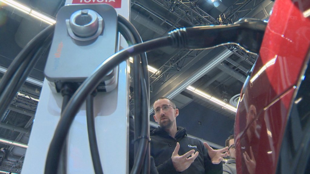 montreal auto show highlights electric vehicles as industry grapples with dip in enthusiasm