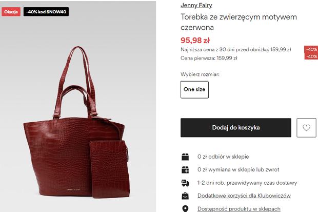 300 zł za torebkę to za dużo? stylowy, pakowany model z monnari jest znacznie tańszy. też w ccc, renee