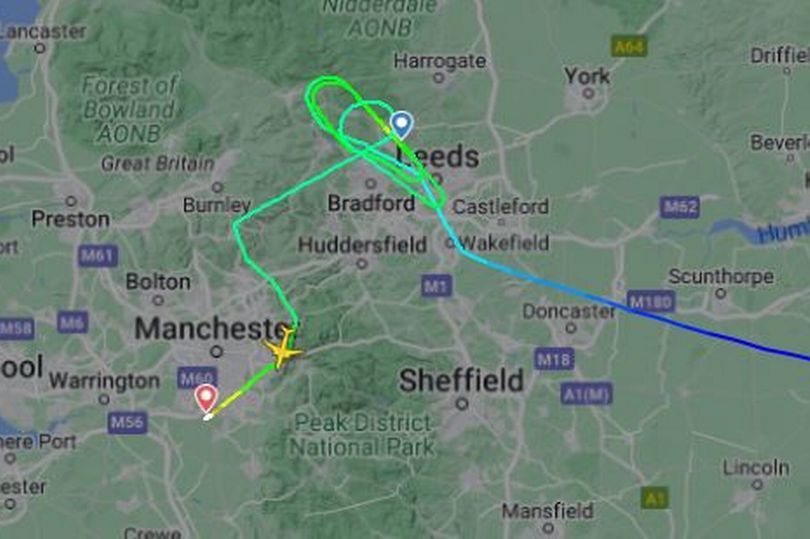 flights forced to land 500 miles away with others diverted to manchester airport amid 'dangerous' storm isha winds