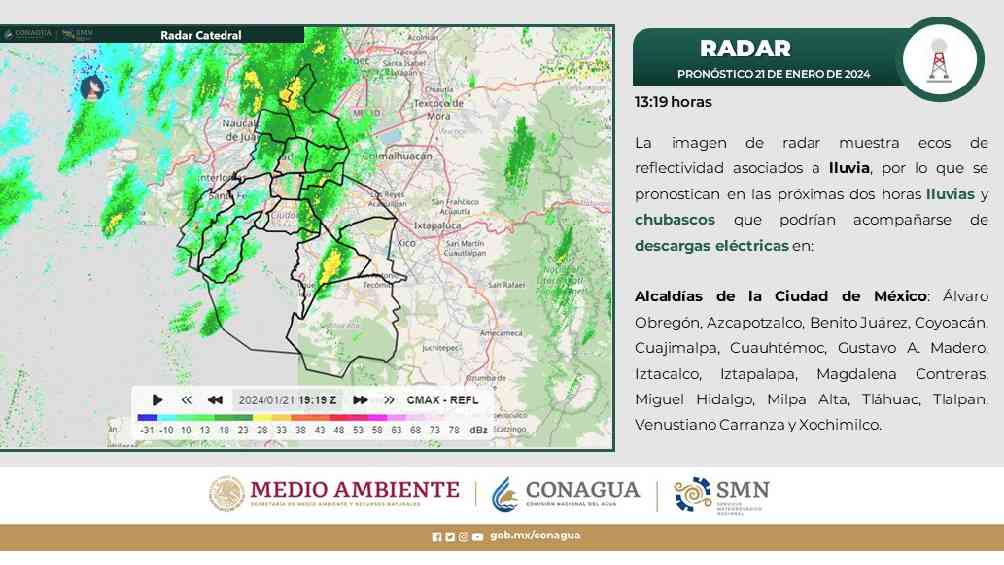 ¡saca el paraguas! pronostican lluvias para las 16 alcaldías de la ciudad de méxico