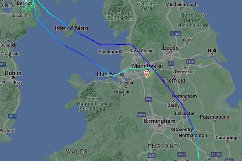 flights forced to land 500 miles away with others diverted to manchester airport amid 'dangerous' storm isha winds