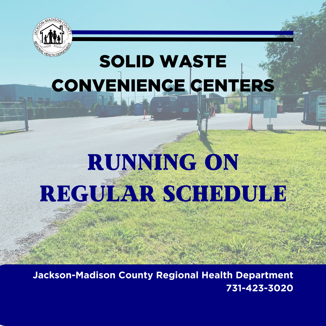 All Madison County Solid Waste Convenience Centers will be back on