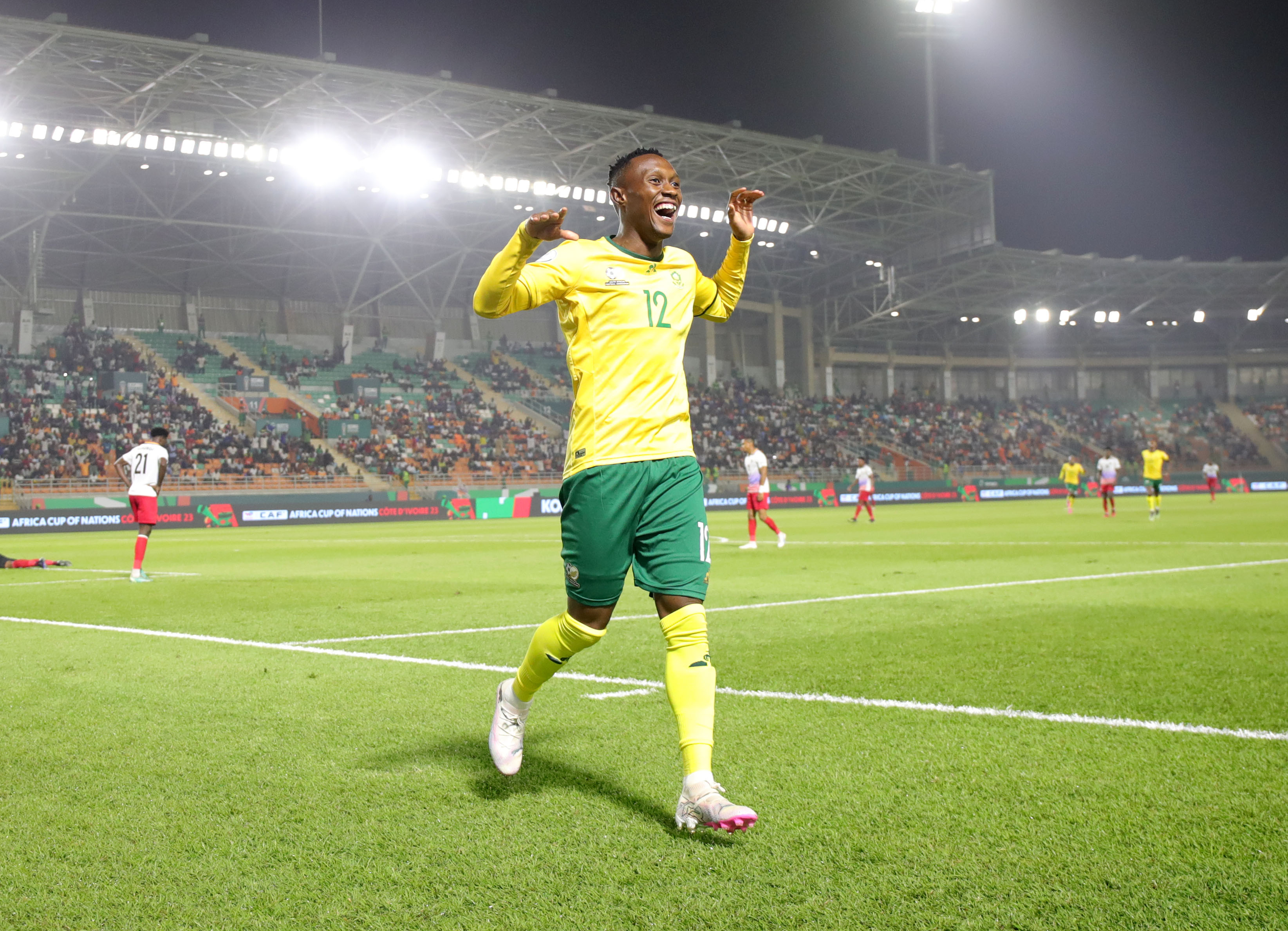 bafana bafana rout namibia, but not out of the woods yet