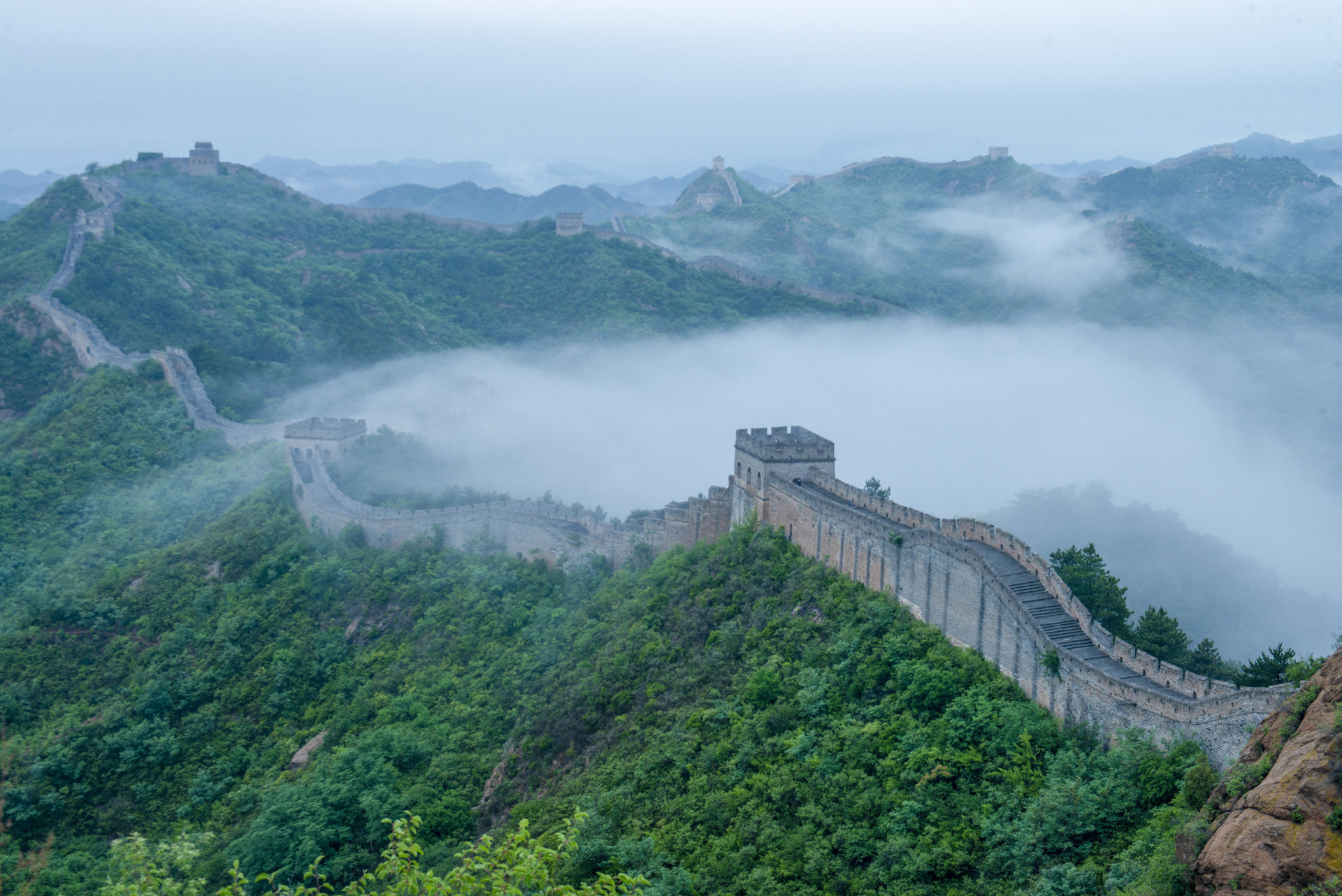 The Great Wall of China can be seen from space
