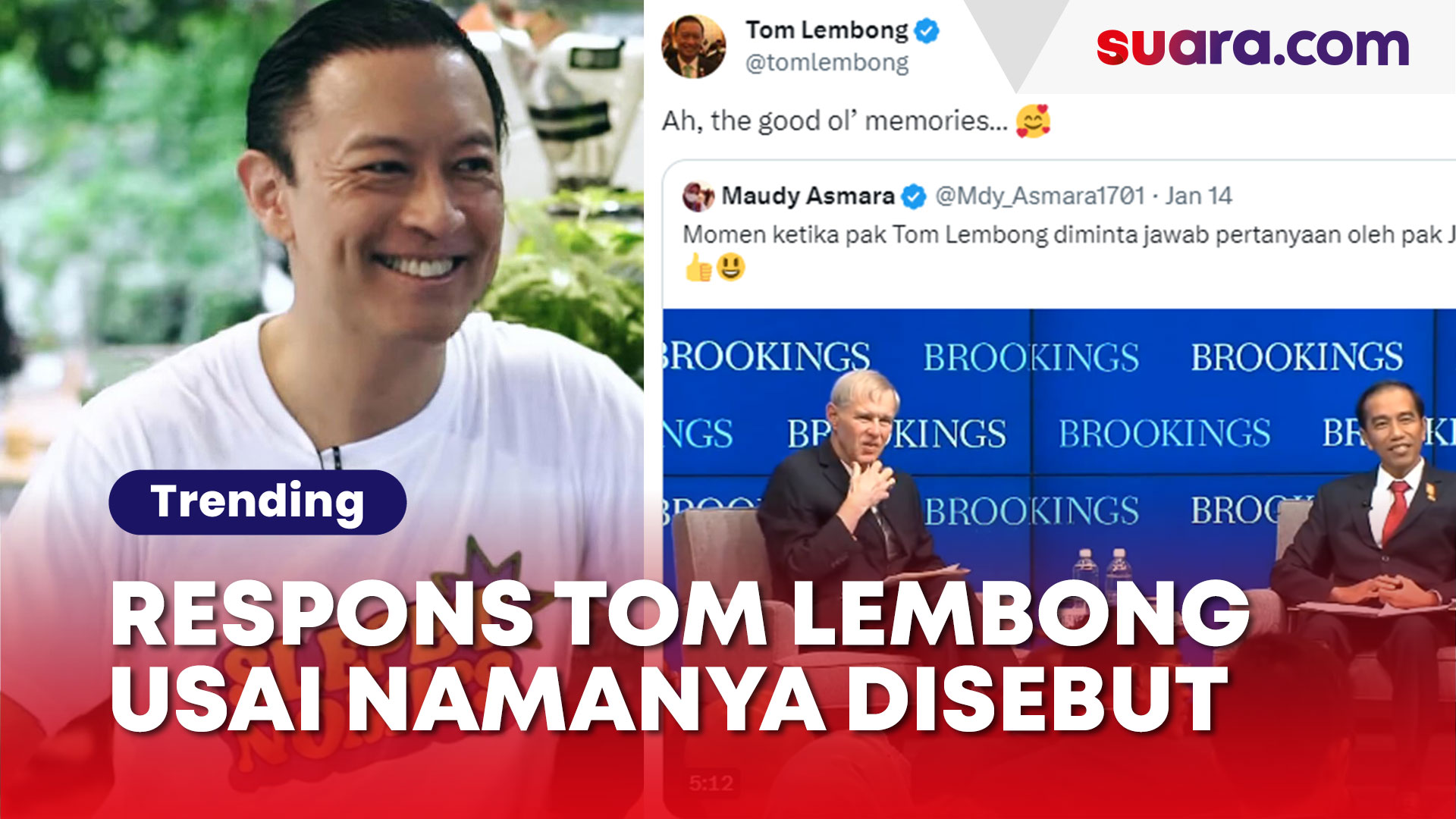 Respons Tom Lembong Usai Namanya Trending Disebut Gibran Beri Contekan ...