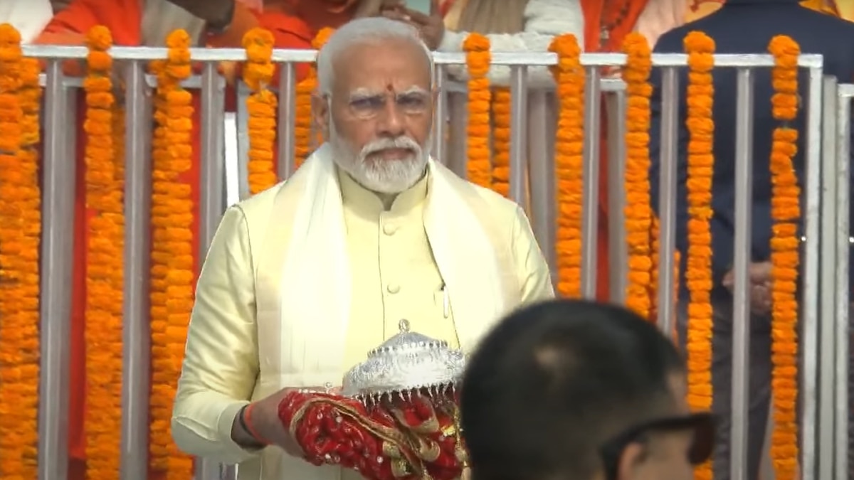 Ram Temple Inauguration: PM Modi's First Visuals From Ayodhya — WATCH