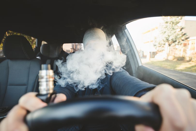 vaping while driving in winter could land you a £1,000 fine, police warn