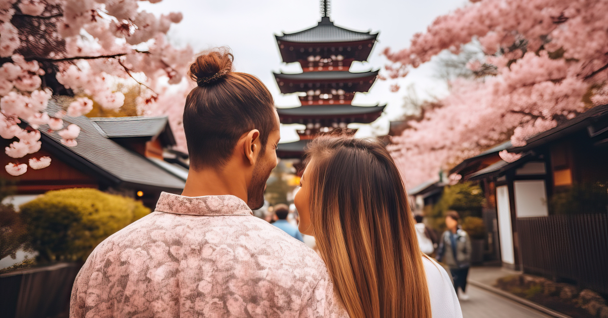 <p> Japan’s incredible minimalist, calming architecture is on full display in the city of Kyoto, which feels a world away from the buzz of Tokyo.  </p> <p> Spend time with your partner, immersing yourself in the relaxation of the teahouse experience, walking through pristine gardens, and finding serenity in the scenery. </p>