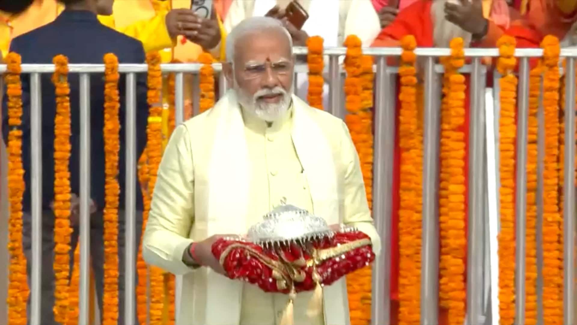 India's Modi Attends Opening Of Controversial Hindu Temple