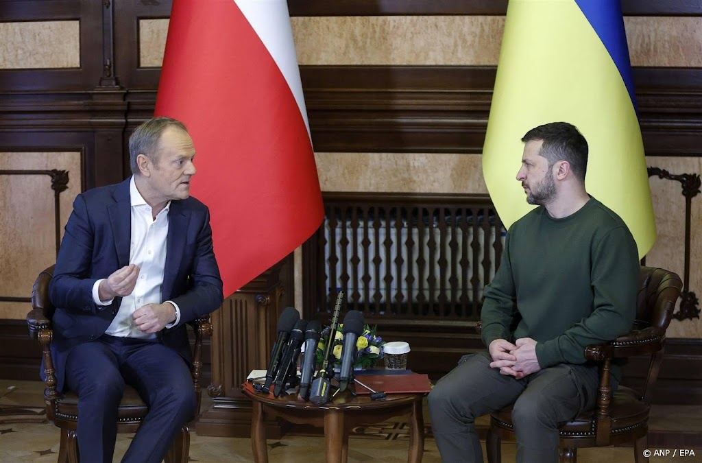 poolse premier belooft steun aan oekraïne en wil ruzie oplossen