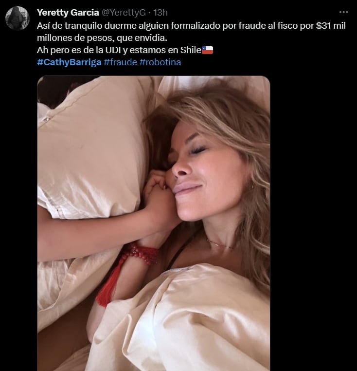 “se burla de la gente”: cathy barriga dejó la escoba en redes sociales tras subir particular fotografia desde su arresto domiciliario