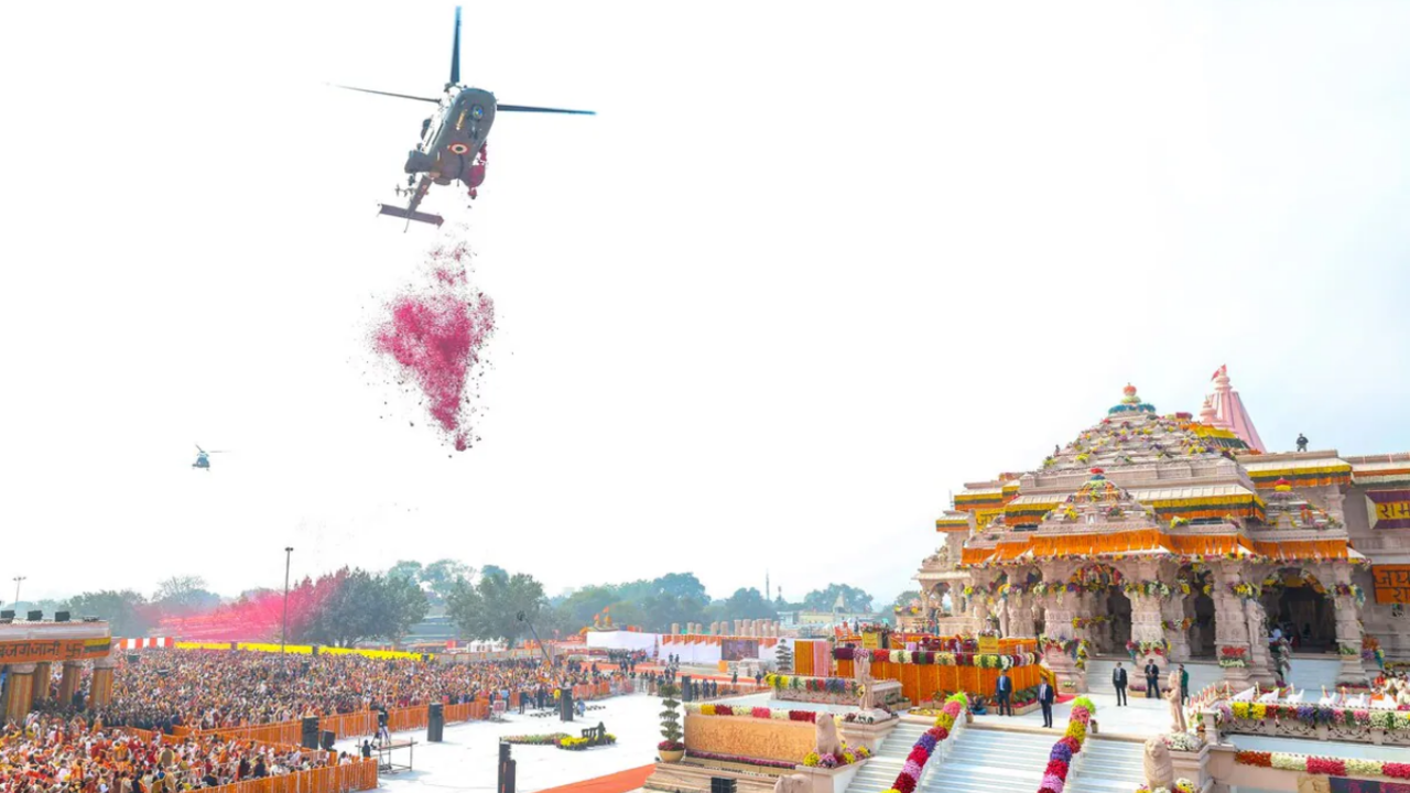 man suffers heart attack at ram temple event, indian air force comes to his rescue