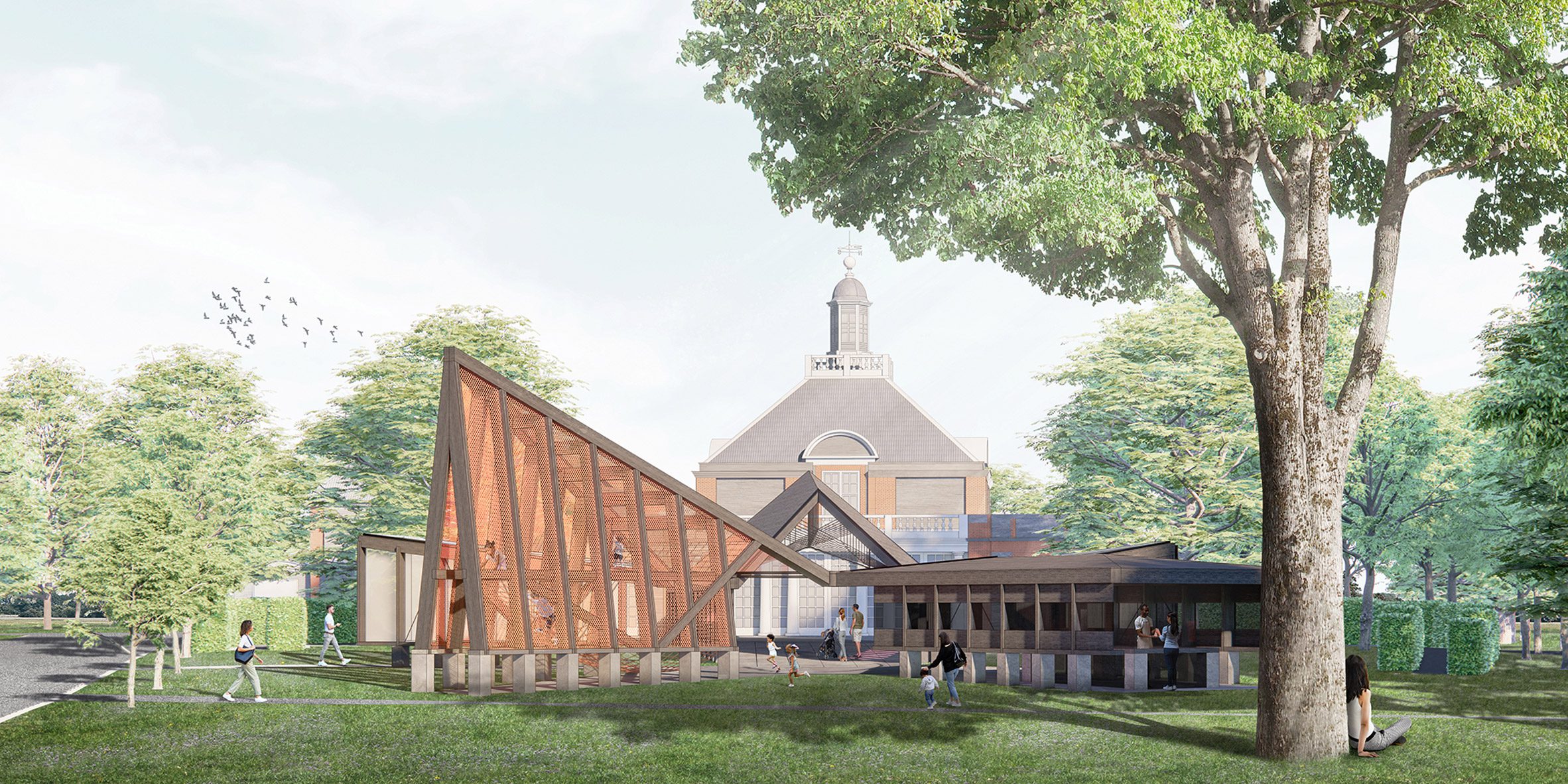 minsuk cho reveals star-shaped 2024 serpentine pavilion