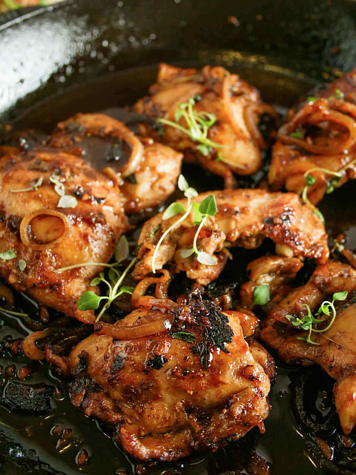 Balsamic Chicken Thighs With Fig Jam