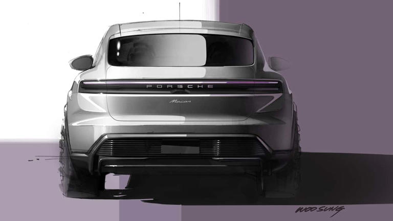 2025 Porsche Macan EV sketch