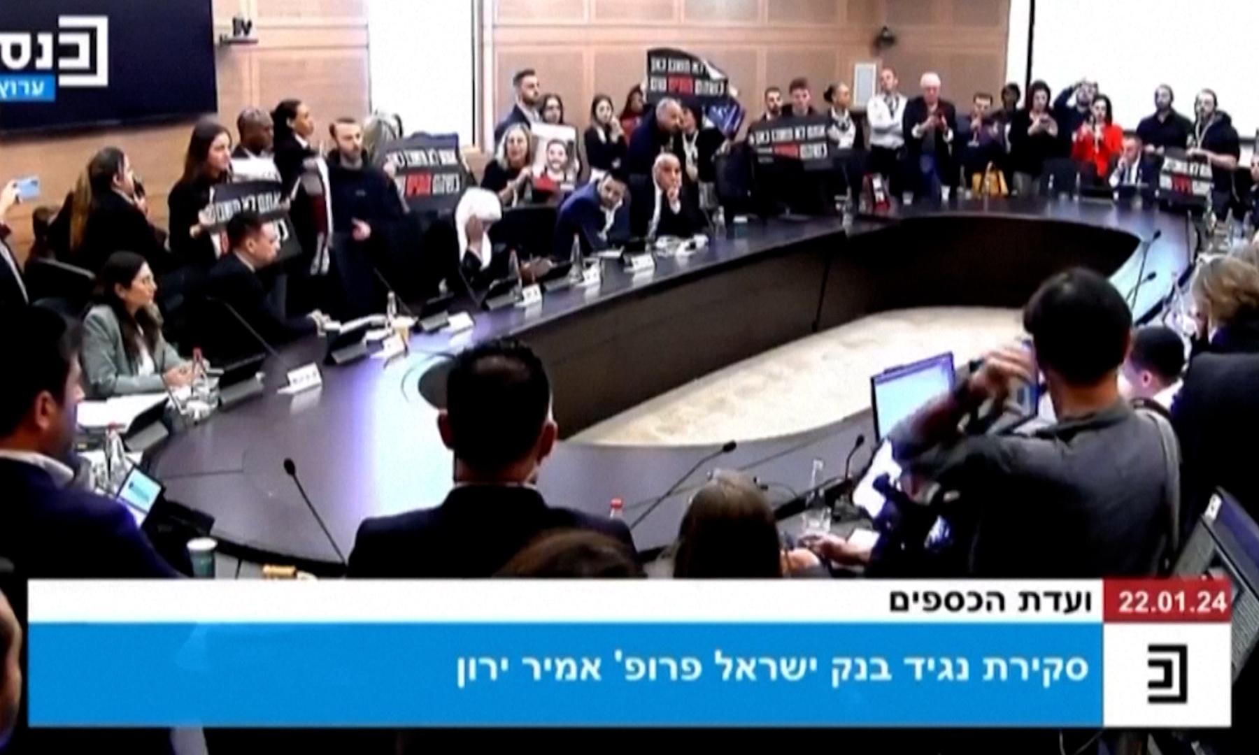 families of hostages storm knesset meeting after netanyahu rejects hamas offer
