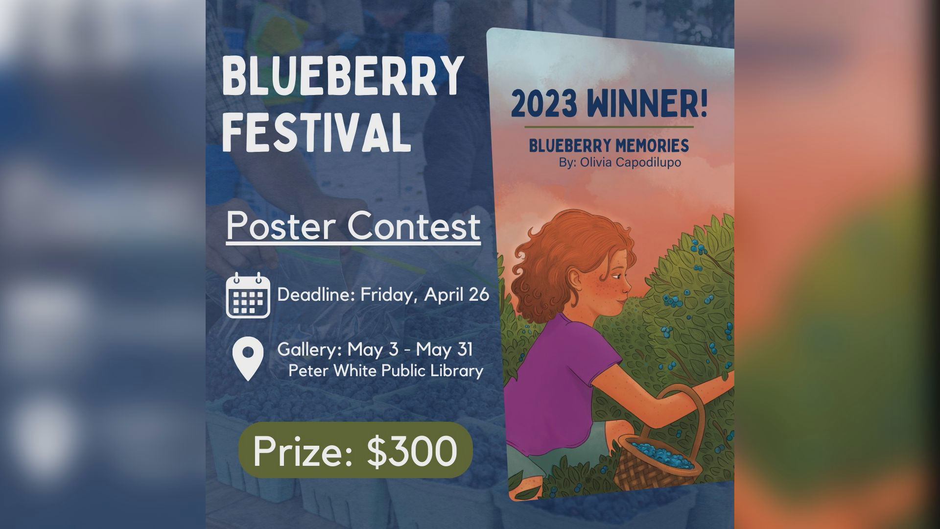 Marquette DDA hosts 2024 Blueberry Festival Poster Contest