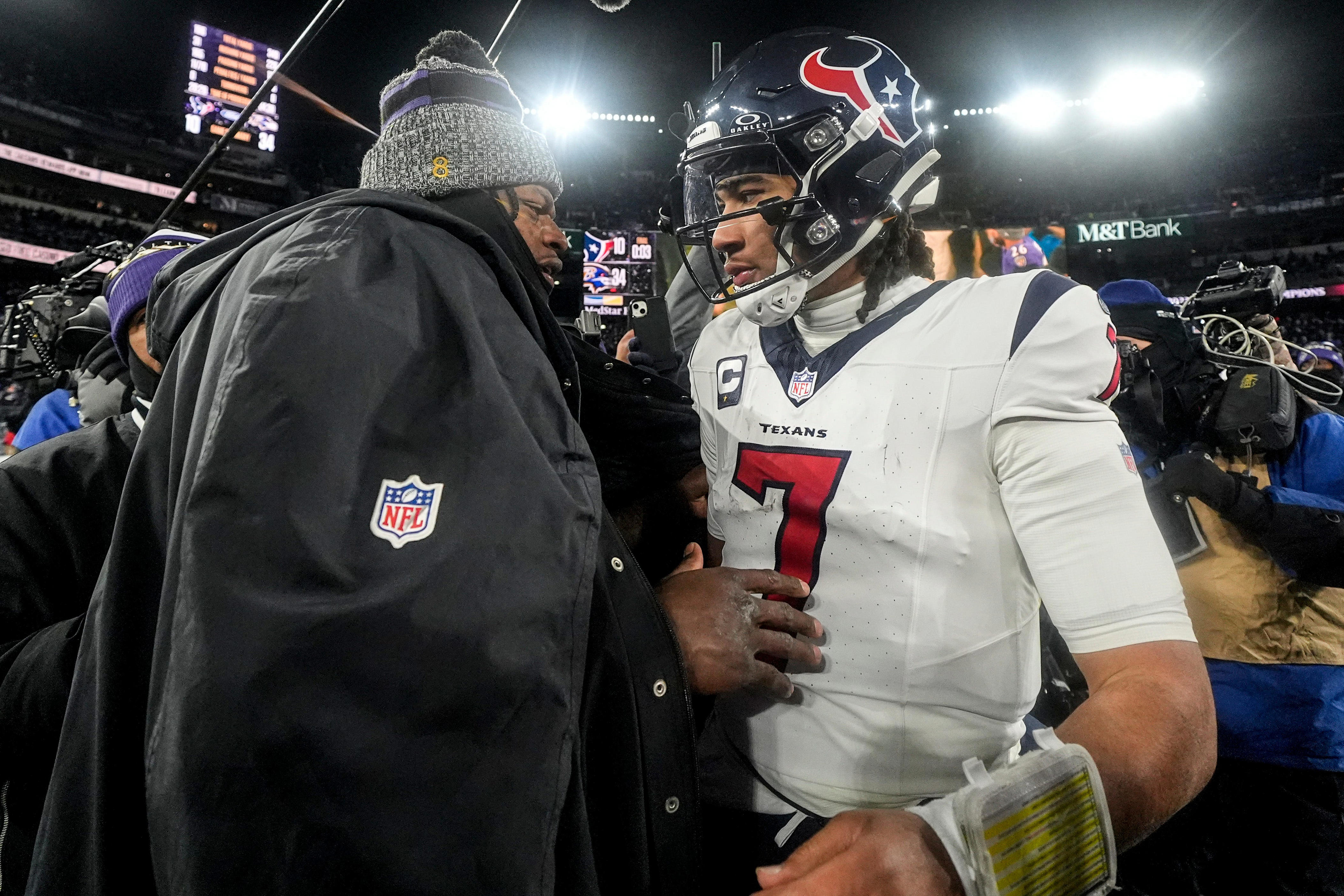 A Mic'd Up Lamar Jackson Had The Classiest Moment With C.J. Stroud ...