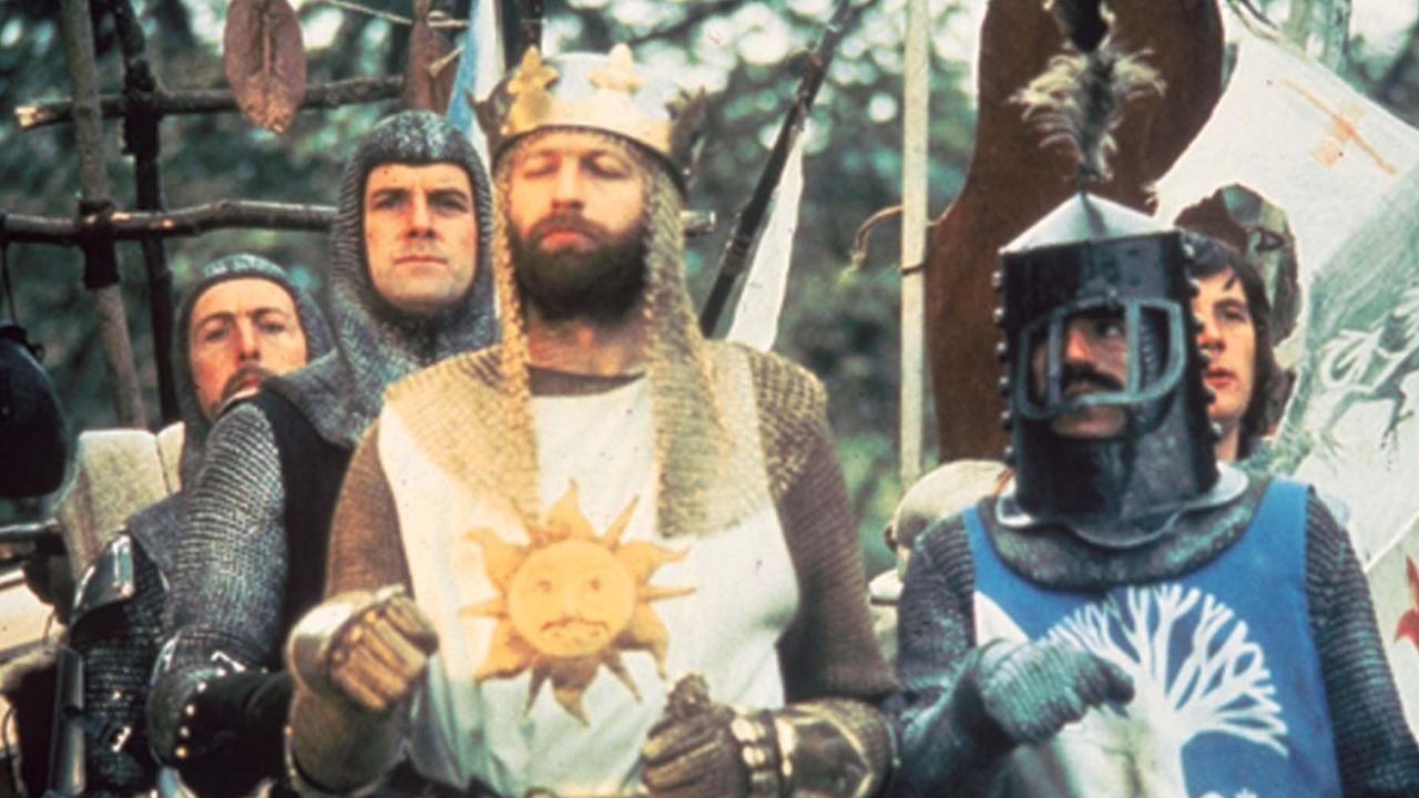 <p>The cult comedy troupe’s first narrative movie was a typically silly, yet surprisingly sharp-eyed retelling of the Arthurian legend.</p><p><em>Spamalot</em> (a portmanteau of Camelot and Spam, the pink meat-adjacent ingredient of a famous MP sketch), written by Jon Du Prez and veteran Python Eric Idle, featured a clutch of riotous song-and-dance numbers (“We’re Knights of the Round Table, We Dance Whenever We’re Able” etc.). Produced and directed by Mike Nichols and starring <a href="https://wealthofgeeks.com/the-best-tim-curry-movies-and-tv-shows-ranked/">Tim Curry</a> as King Arthur, it opened on Broadway in 2005, netting three Tony Awards, including Best Musical. With constant productions since, it remains one of the most successful movie stage musicals to date.</p>