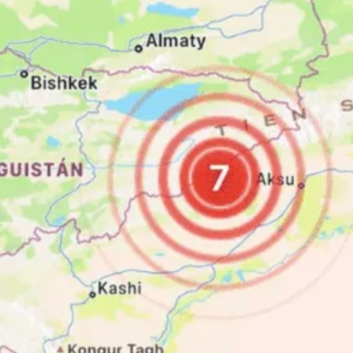 sismo de 7.0 grados entre china y kirguistán, confirma usgs, alcanzó a india y pakistán