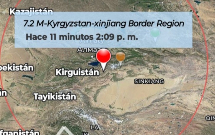 sismo de 7.0 grados entre china y kirguistán, confirma usgs, alcanzó a india y pakistán